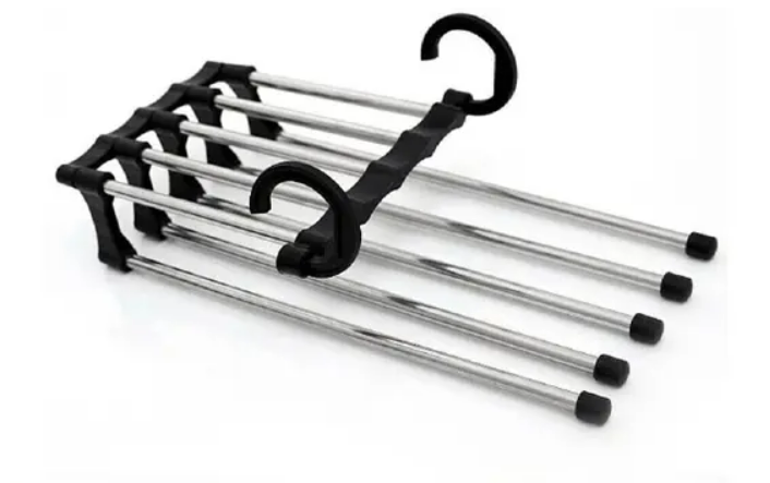 Cabide multiplicador vertical 5 em 1 para closet pequeno